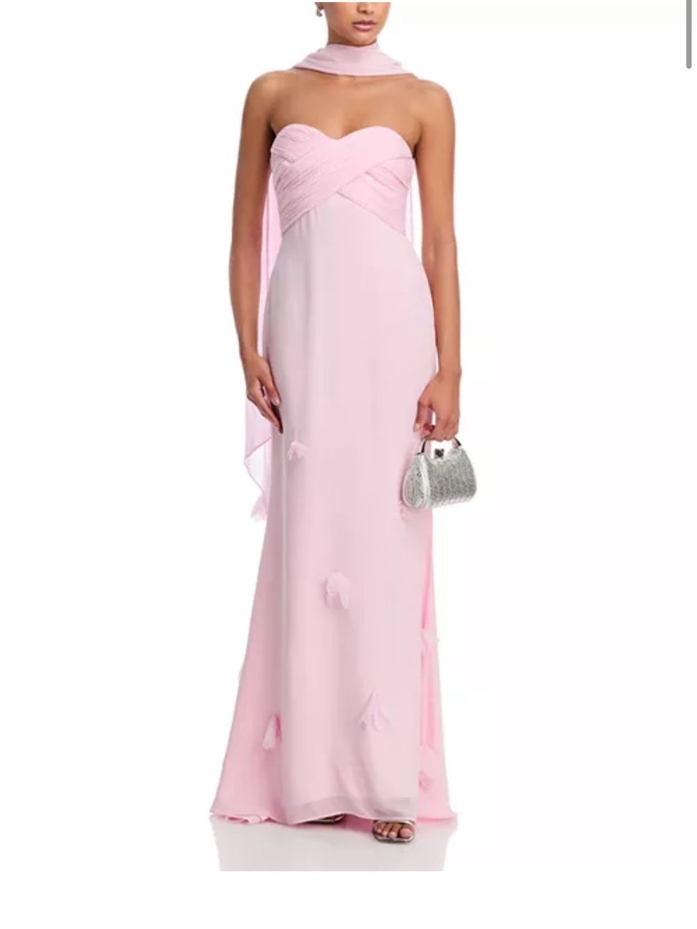 Self Portrait Georgette Dress in Pink Size 6